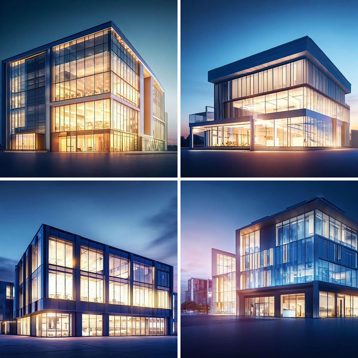 AI Generic Office Building Images