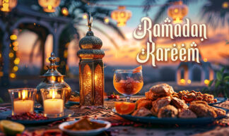 Ramadan Kareem - Traditional Sunset Feast Image